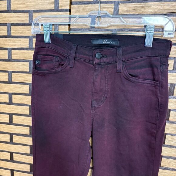 Kancan Burgundy Skinny‎ Leg Jeans Size 25 - Picture 1 of 7